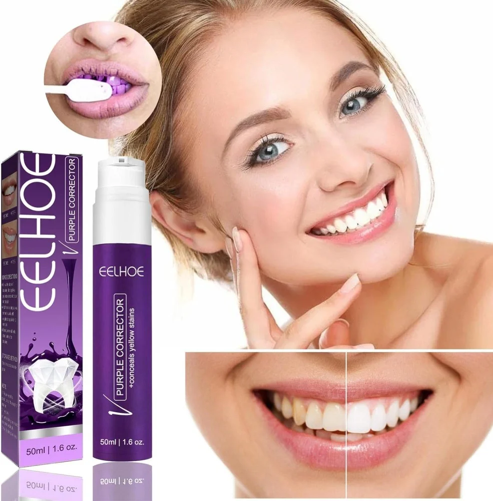 Purple Whitening Toothpaste—معجون تبييض الأسنان  الأرجواني