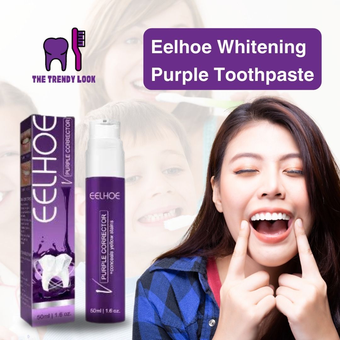 Purple Whitening Toothpaste—معجون تبييض الأسنان  الأرجواني