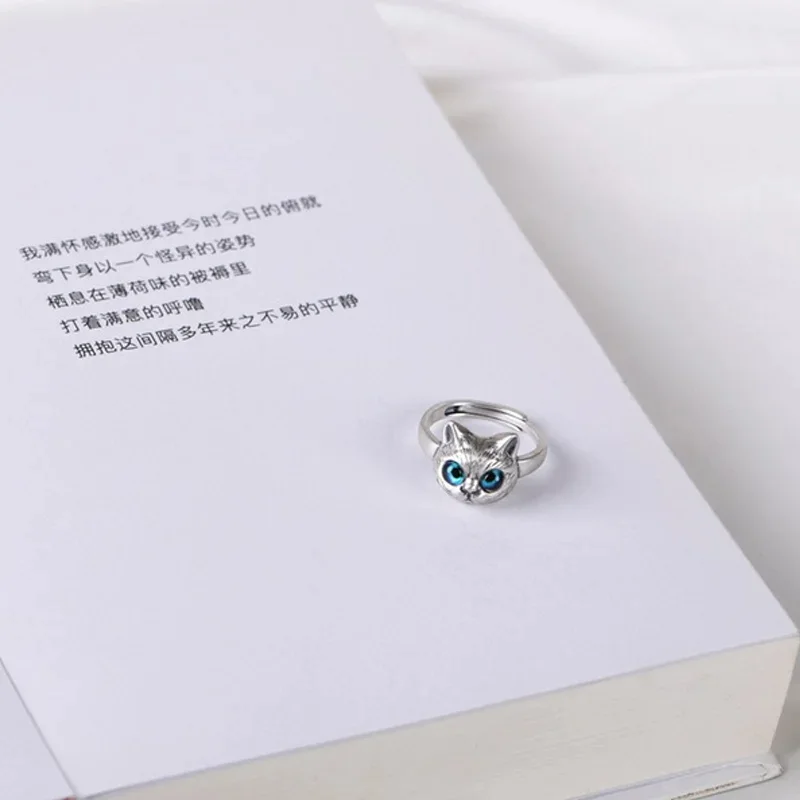 Blue Eyes Cat Rings for Women