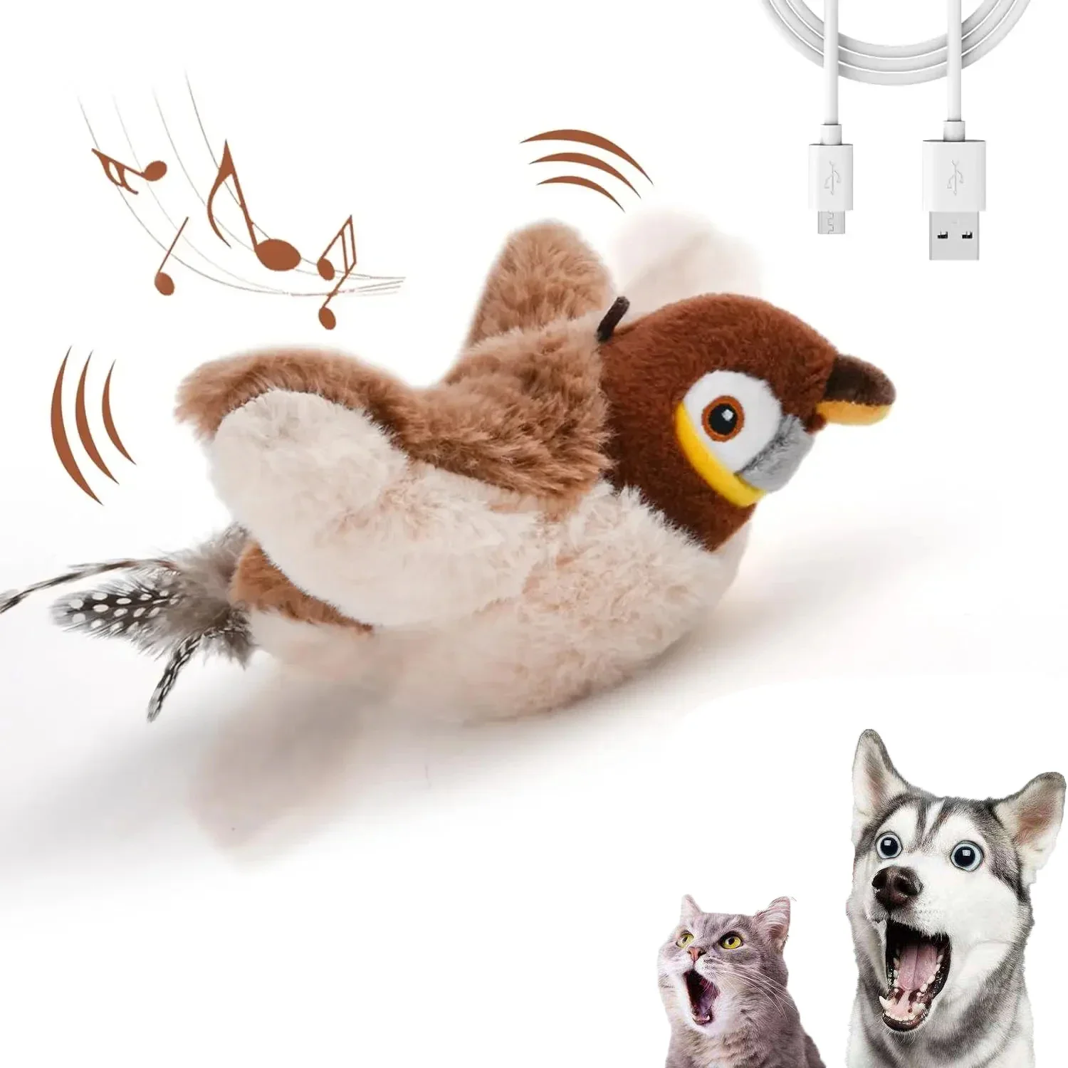 Flying Bird Cat Toys