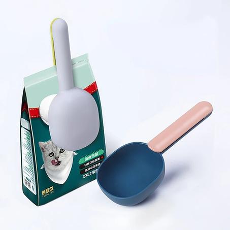 Pet Cat  Food Shovel Scoop Feeding Spoon with Clip