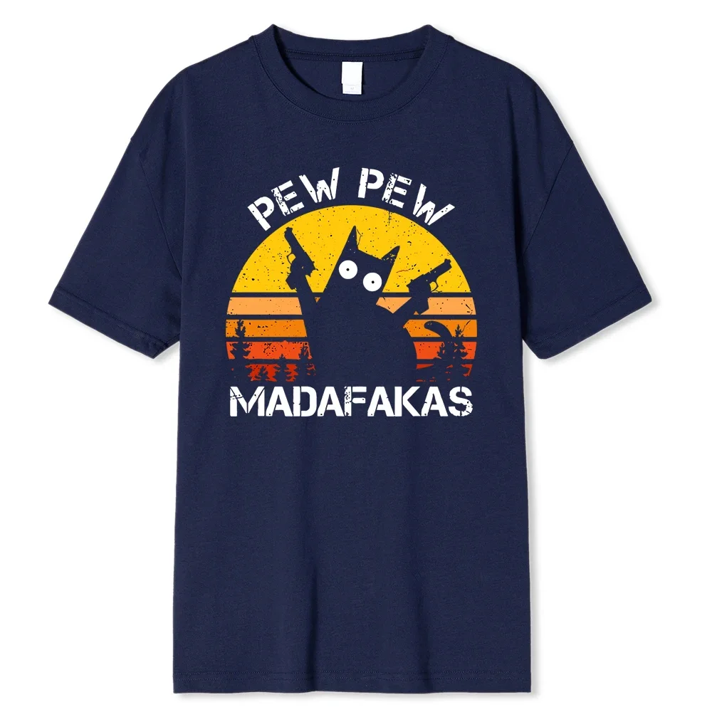 Pew Pew Madafakas Cat  Men T Shirts
