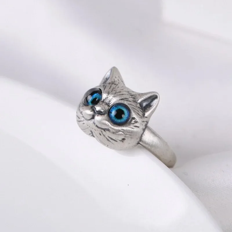 Blue Eyes Cat Rings for Women