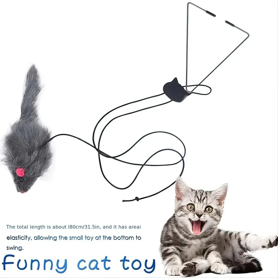 Cat Mouse Toy Hanging Door