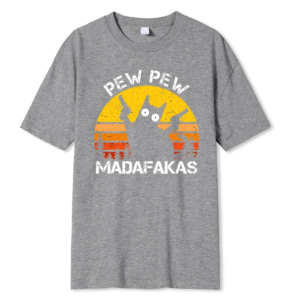 Pew Pew Madafakas Cat  Men T Shirts