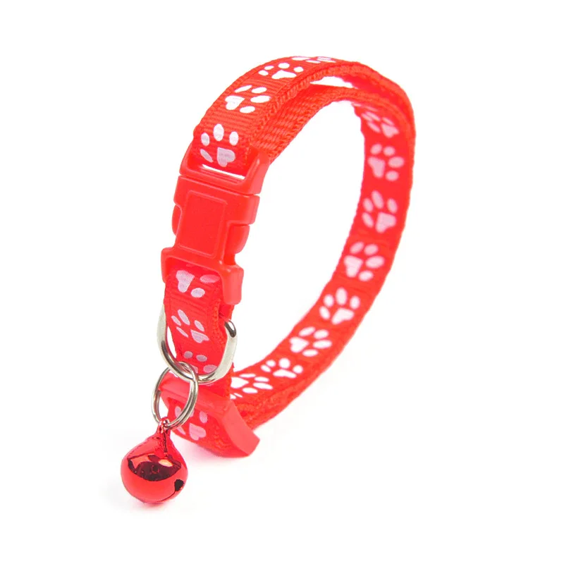 1Pc Colorful Cute Bell Collar Adjustable Buckle Cat Collar