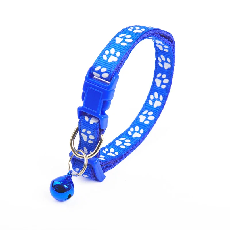 1Pc Colorful Cute Bell Collar Adjustable Buckle Cat Collar