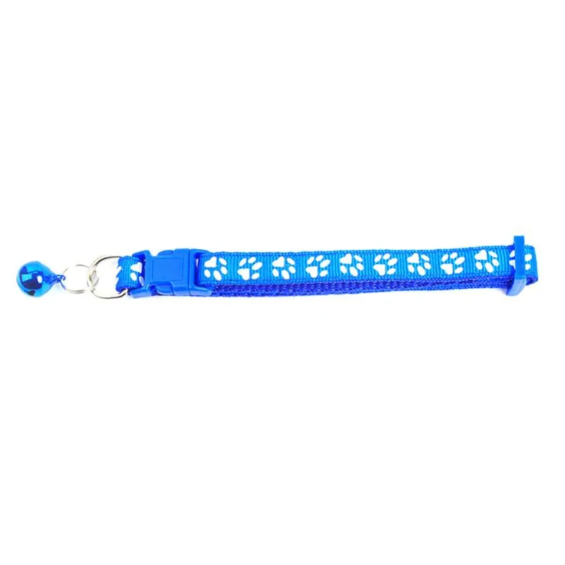 1Pc Colorful Cute Bell Collar Adjustable Buckle Cat Collar