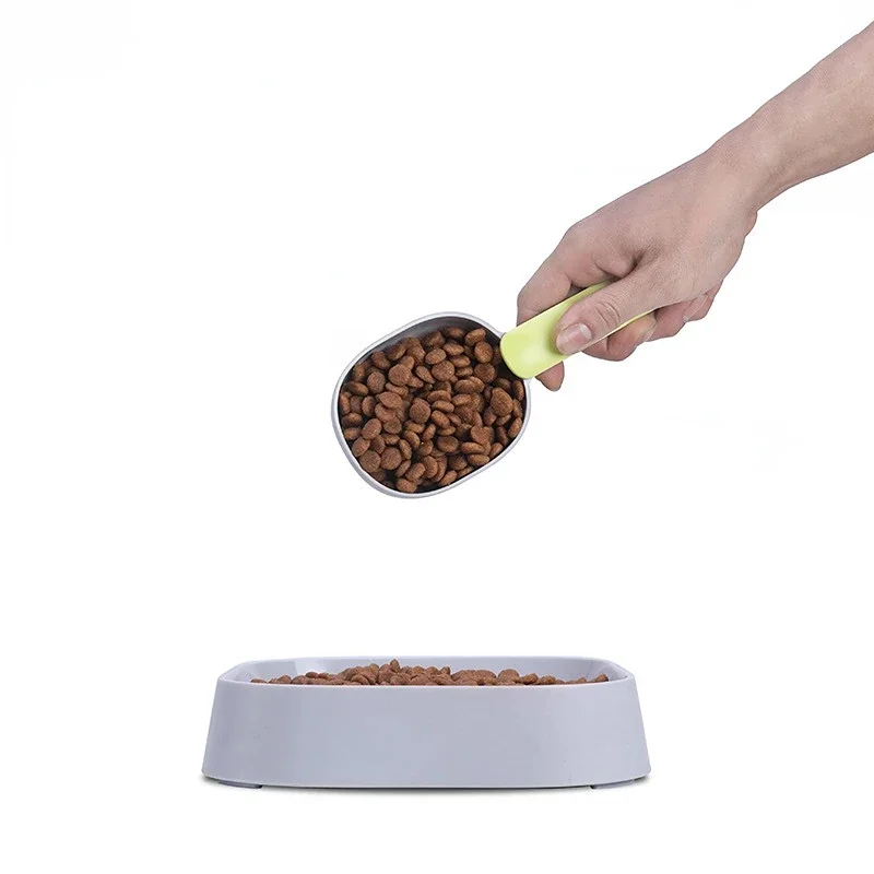 Pet Cat  Food Shovel Scoop Feeding Spoon with Clip