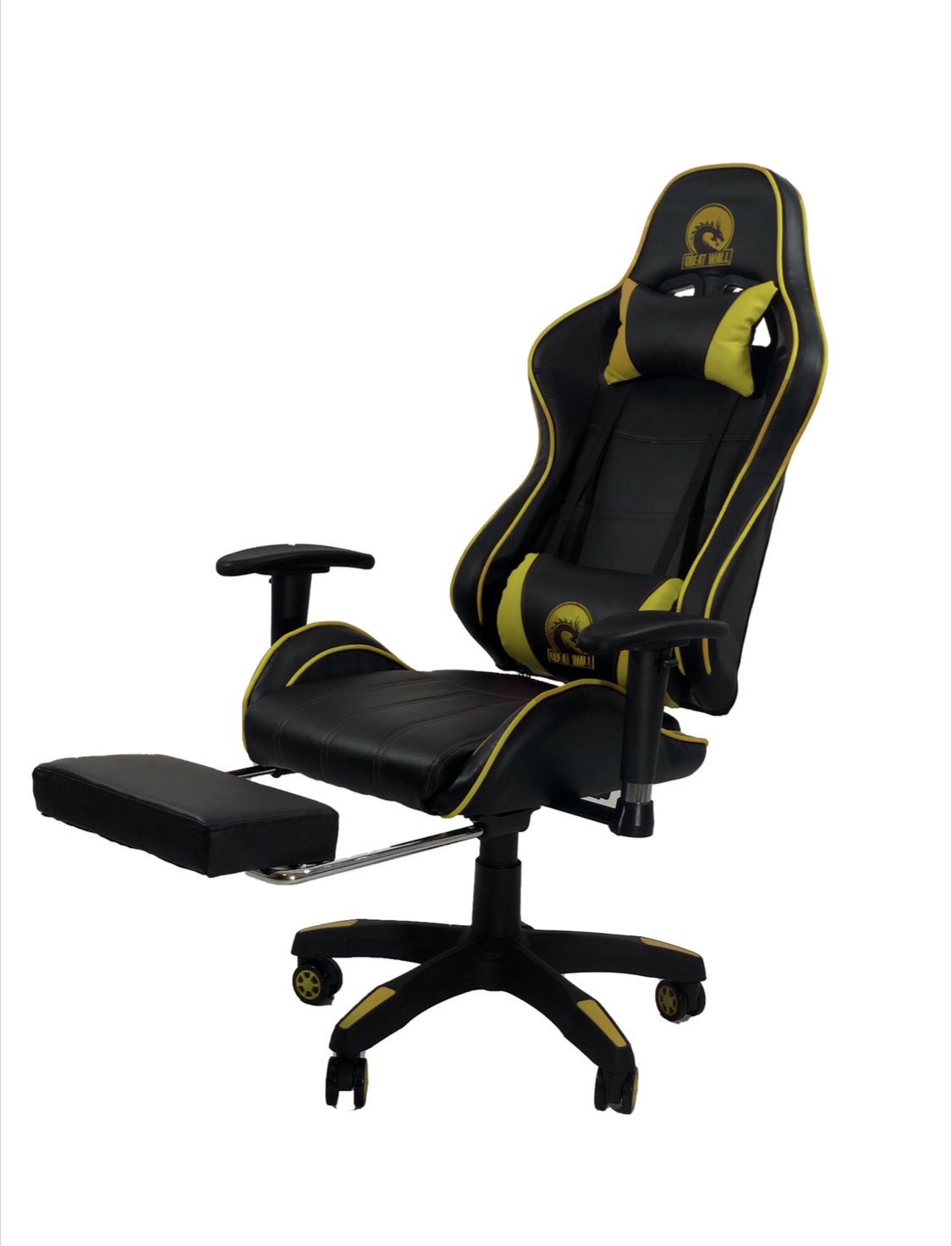 كرسي ألعاب الكمبيوتر، كرسي مريح للألعاب بظهر مرتفع ومسند ذراع قابل للرفع، كرسي كمبيوتر قابل للتعديل مع دعم للرقبة وأسفل الظهر للمكتب من كّريت وال