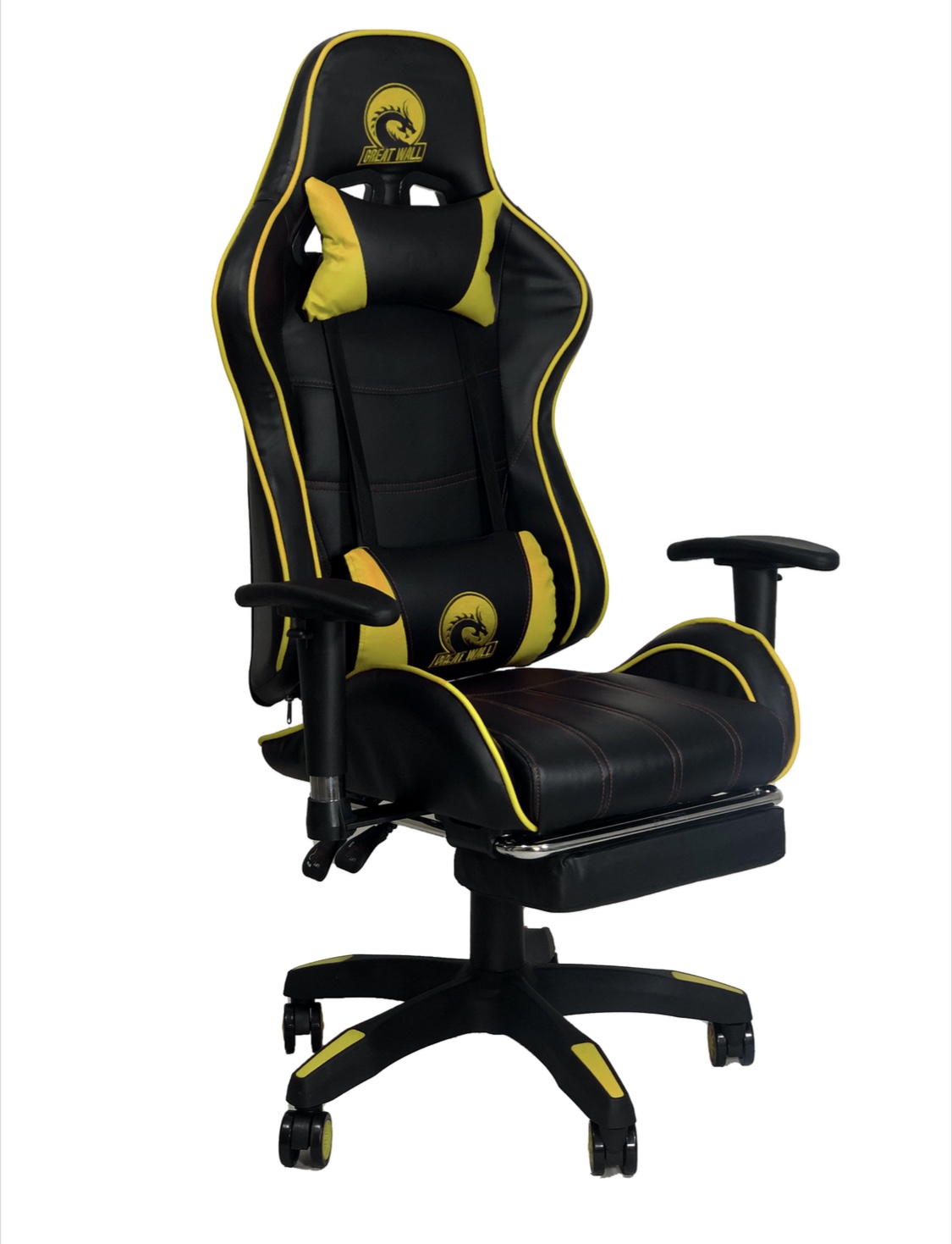 كرسي ألعاب الكمبيوتر، كرسي مريح للألعاب بظهر مرتفع ومسند ذراع قابل للرفع، كرسي كمبيوتر قابل للتعديل مع دعم للرقبة وأسفل الظهر للمكتب من كّريت وال