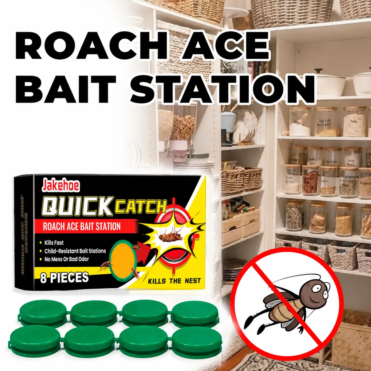 New Roach Bait Station - Kills Entire Colonies in Days