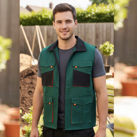 GILET 04 POCHE VERT FONCE
