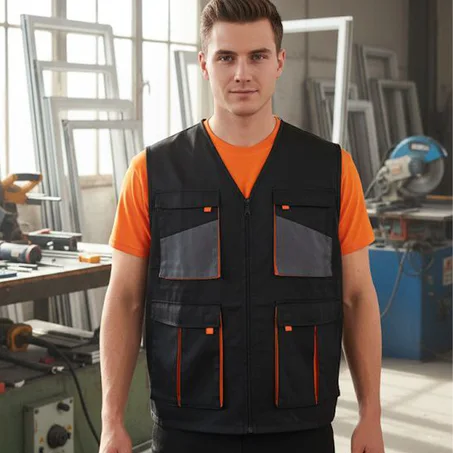 GILET 04 POCHES NOIR