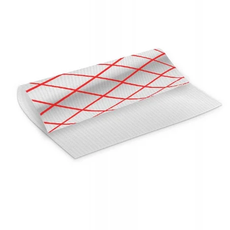 مجموعة (500) ورق المنيوم لتغليف الساندوتشات احمر