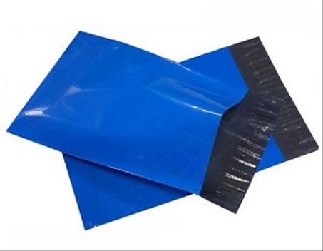 A2 مجموعة (100) كيس شحن محكم الاغلاق ازرق