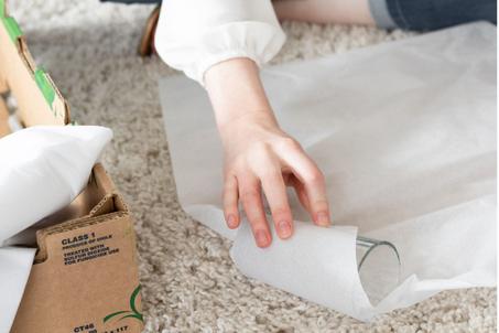 Soft 70 cm مجموعة ( 500) ورق تغليف وحفظ الملابس ابيض