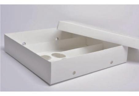 مجموعة (50) علب قاعدة وغطاء مع تقسيم داخلي مع قواعد علب صوص