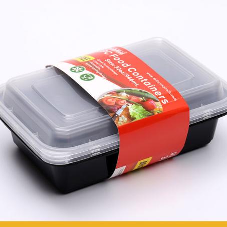 مجموعة (100) شريط كرتوني لمنتجك لعلب السلطات بشعارك