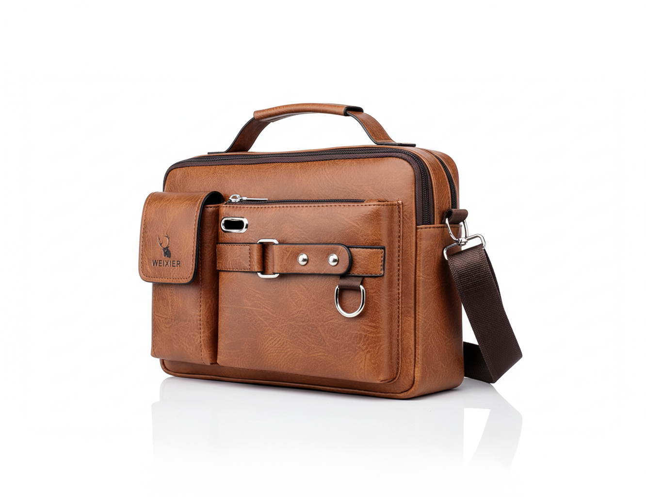 Sac à Bandoulière en Cuir PU Premium pour Hommes