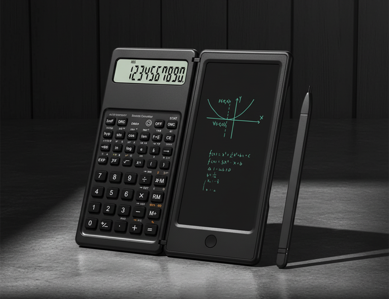Calculatrice Scientifique 2-en-1 avec Tablette d’Écriture LCD