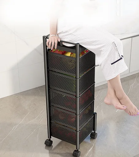 عربة تخزين متعددة الطبقات – تنظيم أنيق وعملي