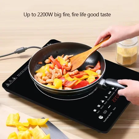 🔥 Plaque à Induction 2200W – Cuisine Rapide, Moderne et Sans Effort
