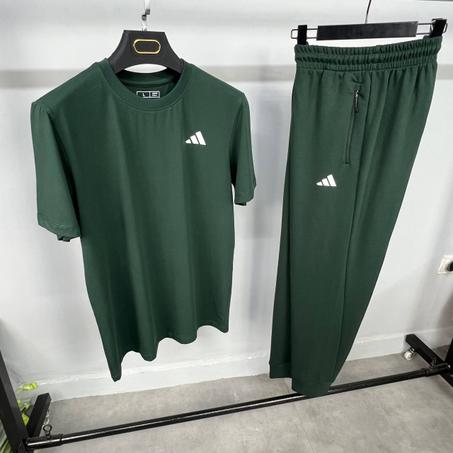 Ensemble Adidas de sport pour homme – Coton premium et qualité supérieure Vert Royal