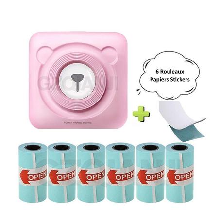 Mobileprinter™+ 6 Rouleaux de recharge autocollantes