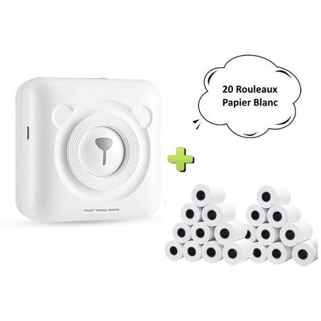Mobileprinter™+ 20 Rouleaux de recharge papier blanc