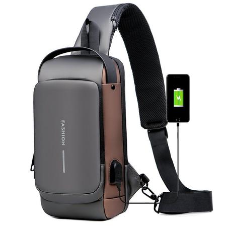 Sac à bandoulière antivol avec chargement USB