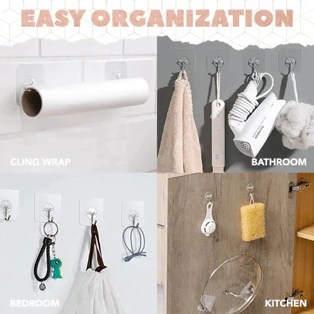 Crochets adhésifs solides et imperméables "Multifonctions"