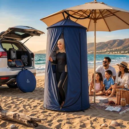 Cabine de Change Portable 2M – Plage, Camping & Voyage