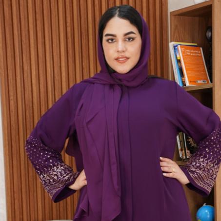 عباية ستراس إماراتية بالفولار
