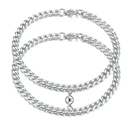 2 pièces Bracelet chaîne magnétique