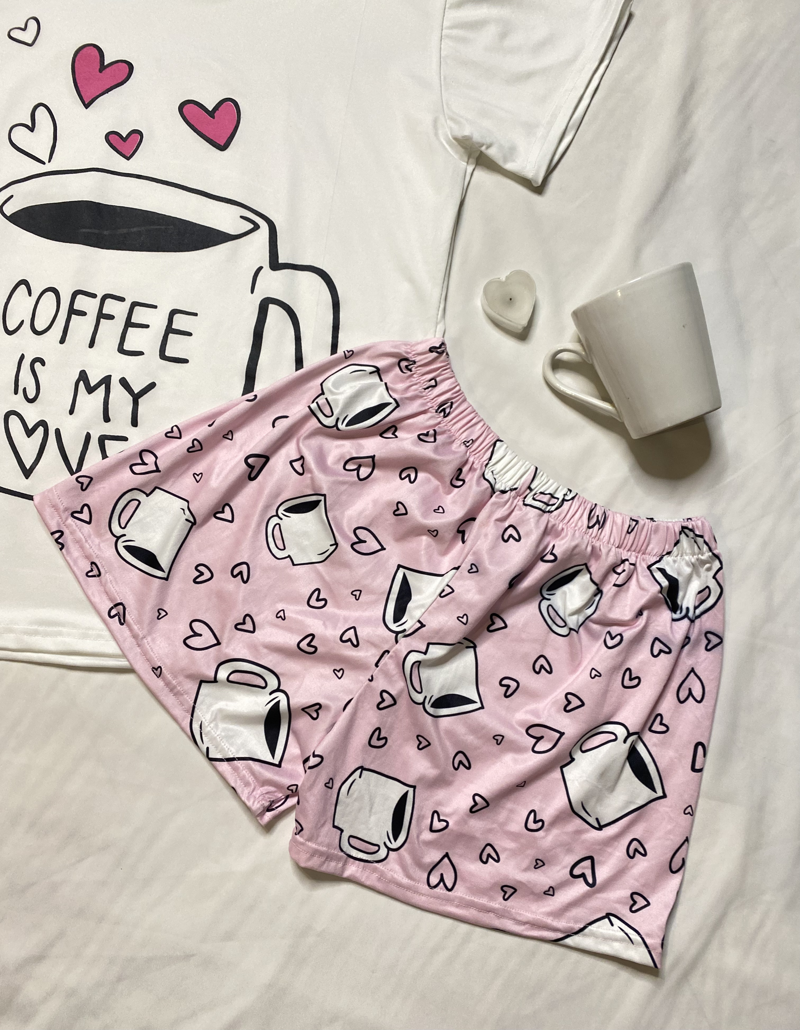 بيجامة حريمي Coffee Is My Lover