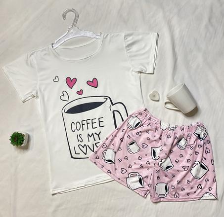 بيجامة حريمي Coffee Is My Lover