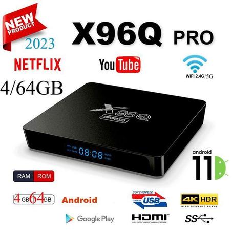 X96 Pro Smart TV BOX Dual Wifi 4Go+64Go