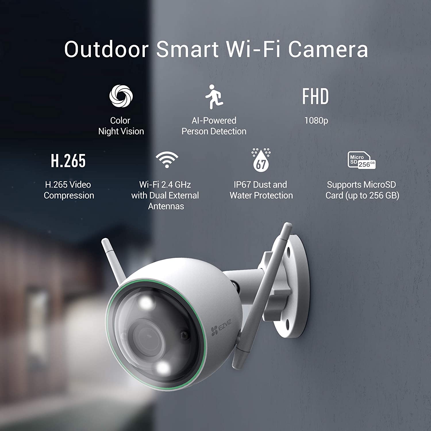 Ezviz C3N Camera de Surveillance WiFi Extérieur