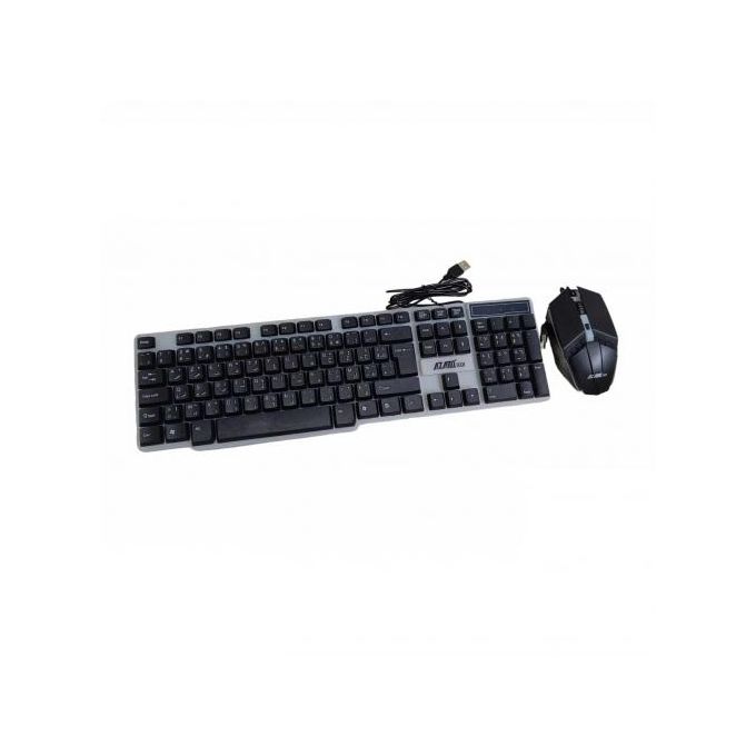 Azami Tech clavier et souris - pack gaming - style élégant - Français - Noir