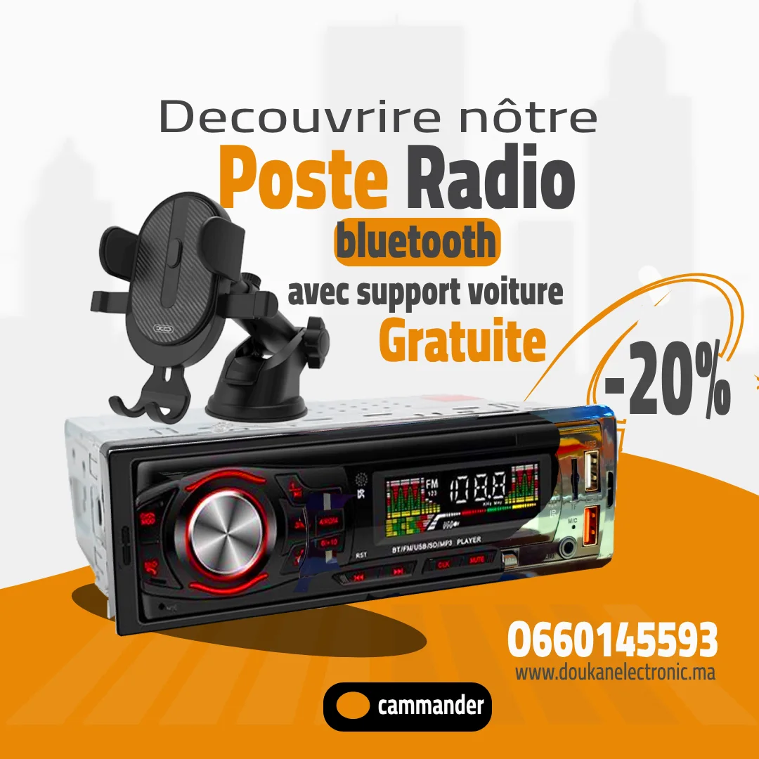 Poste Radio Voiture Bluetooth