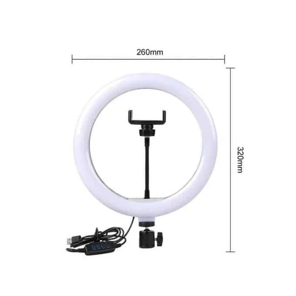 Ring Light 26cm de Diametre + Trépied 2m Solide