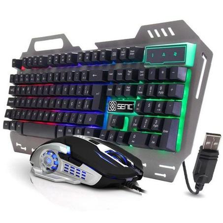 Pack gaming 4 en 1 Casque + Souris + Clavier + Tapis Souris