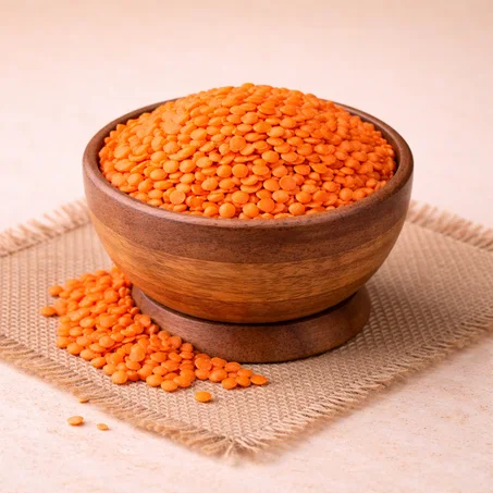 العدس الأحمر (Red Lentils)