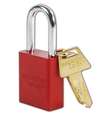 Master Lock A1106RED Rojo Candado de seguridad de aluminio con 1/4 X 1 – 1/2 pulgadas Grillete
