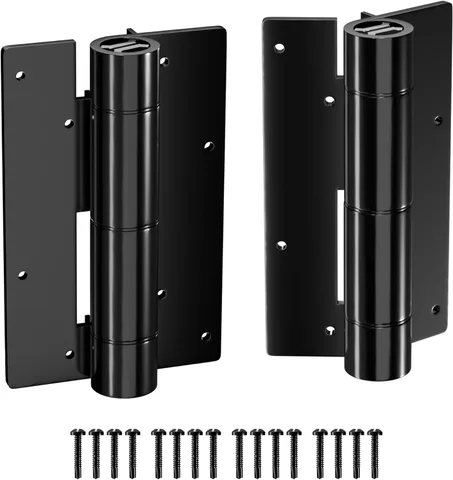 1 par de bisagras de puerta de cierre automático de 5-3/4 pulgadas, bisagras de aluminio, bisagras de puerta resistentes para puertas de metal, puertas de piscina, puertas de aluminio (1)