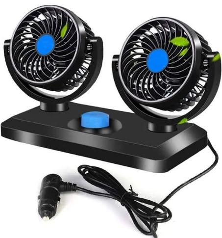 مروحة السيارة مزدوجة الرأس