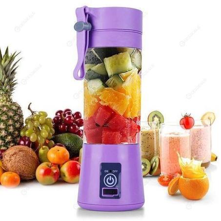 PARTAGEZ CE PRODUIT   Mini Mixeur de Fruits Portable électrique Rechargeable avec USB - Violet - 380ml