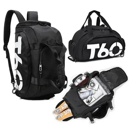 حقيبة T60 الرياضية المقاومة للماء – سعة كبيرة للرياضة والسفر