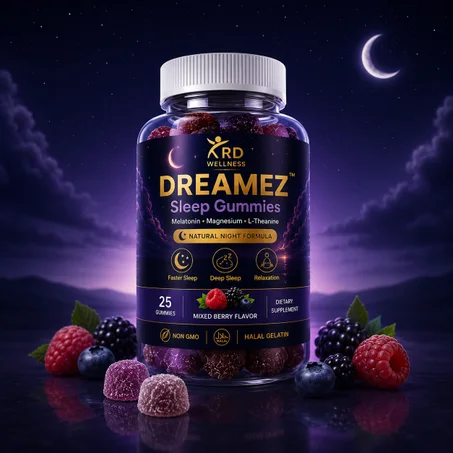 DREAMEZ™ Sleep Gummies | علكات الميلاتونين للنوم العميق والاسترخاء